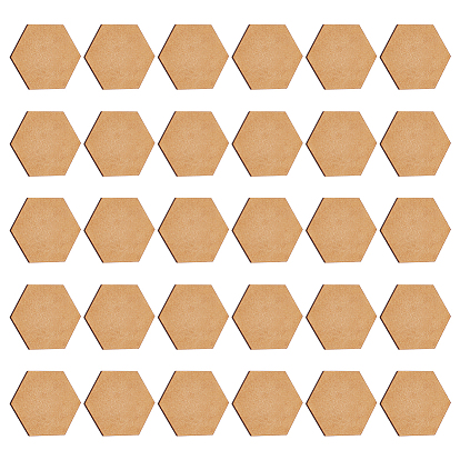 30 лист из древесноволокнистой плиты средней плотности (мдф), для пьедесталов дисплея модели миниатюры diy, деревесиные, шестиугольник