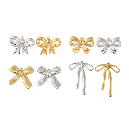 Ионное покрытие (ip) 304 подвески из нержавеющей стали, очарование бантом