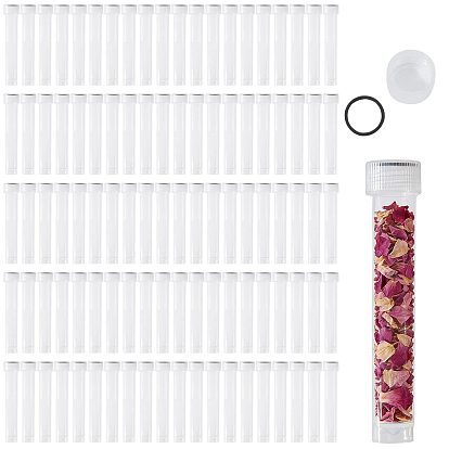 100pcs tubes de congélation en plastique, des tubes à essai, avec bouchon à vis