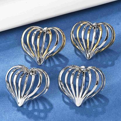 304 из нержавеющей стали серьги, полые сердца