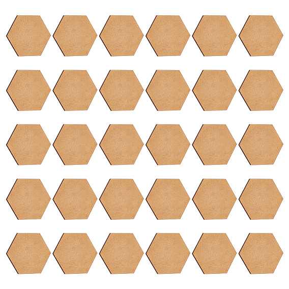 30 лист из древесноволокнистой плиты средней плотности (мдф), для пьедесталов дисплея модели миниатюры diy, деревесиные, шестиугольник