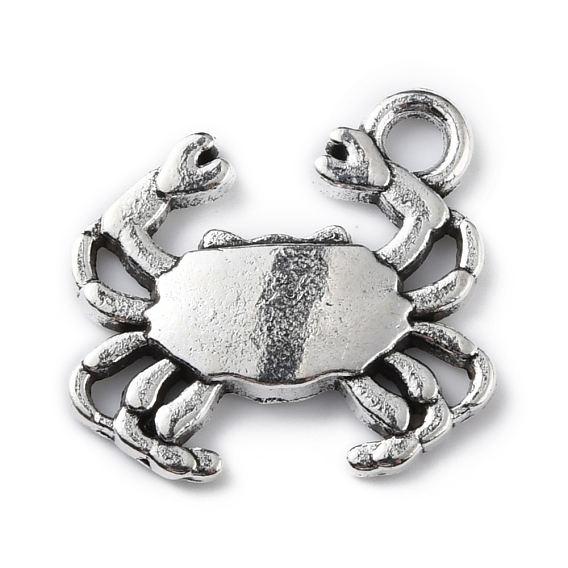 Tibetan Style Alloy Pendants, Crab