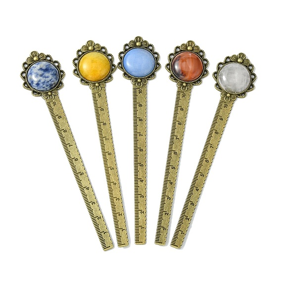 Смешанные закладки из натуральных и синтетических драгоценных камней, линейки закладок