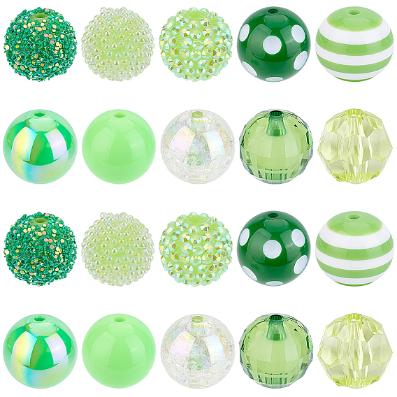 Наборы для самостоятельной сборки круглых бусин, в том числе акриловые бусины, Бусины из cмолы