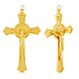 Tibetan Style Zinc Alloy Big Pendants, Cross with Jesus Charms