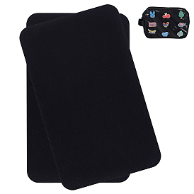 2наборы 4шт. броши из фетра, карточки для демонстрации, прямоугольные