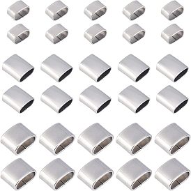 30Pcs 3 Color 201 Stainless Steel Slide Charms, Oval