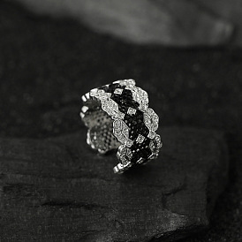 Кольца-манжеты из сплава с микропаве из кубического циркония, лист