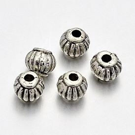 Tibetan Style Alloy Lantern Spacer Beads, Lead Free & Cadmium Free & Nickel Free, 5x4mm, Hole: 1mm