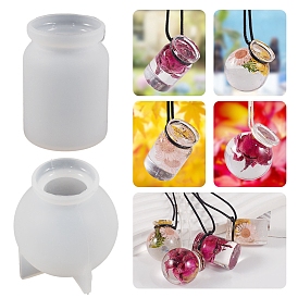 DIY Wishing Bottle Food Grade Silicone Molds, Resin Casting Molds, for UV Resin, Epoxy Resin Craft Making