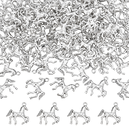 80 шт. подвески в виде лошади из сплава в тибетском стиле, без кадмия и без свинца