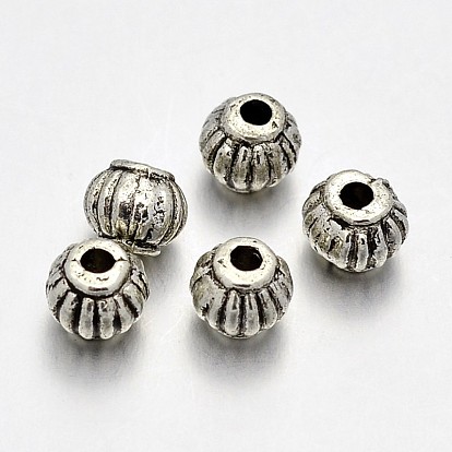 Tibetan Style Alloy Lantern Spacer Beads, Lead Free & Cadmium Free & Nickel Free, 5x4mm, Hole: 1mm