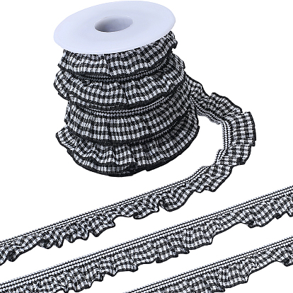 10 ярдов спандексовой ленты, шотландка шаблон, с пустыми катушками из АБС-пластика