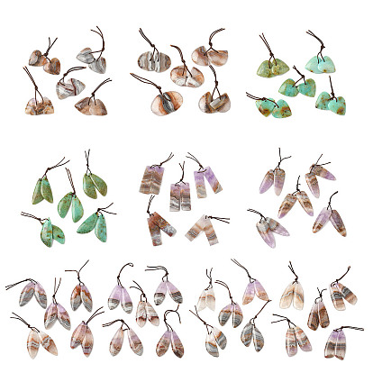 Природные каменные подвески, геометрическая форма