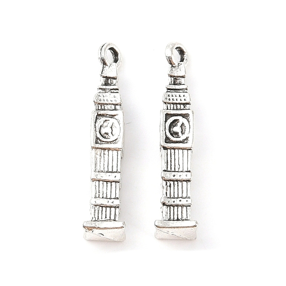 Подвески из сплава в тибетском стиле , Биг Бен, без свинца и без кадмия