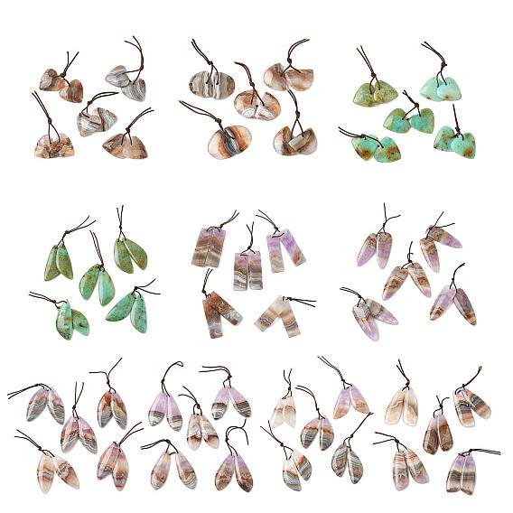 Природные каменные подвески, геометрическая форма