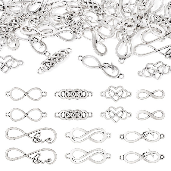 42шт 7 стили подвески из сплава в тибетском стиле, бесконечность ссылки