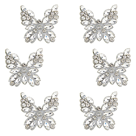 6 шт. стеклянные вискозные аксессуары украшения аксессуары, бабочка