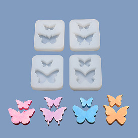 Butterfly Shape DIY Silicone Molds, Fondant Molds, Resin Casting Molds, for Chocolate, Candy, UV Resin & Epoxy Resin Craft Making