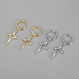 Minimalist Cross Earrings in 925 Sterling Silver for Women and Girls