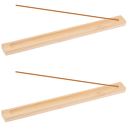 2шт. бамбуковая подставка для благовоний, домашний офис чайхана дзен буддийские принадлежности, прямоугольные