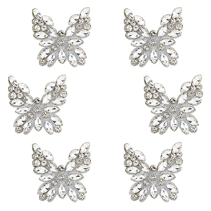 6 шт. стеклянные вискозные аксессуары украшения аксессуары, бабочка