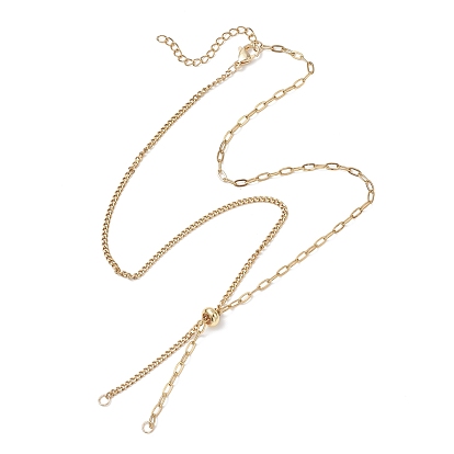 304 изготовление ожерелий из цепочки-скрепки из нержавеющей стали