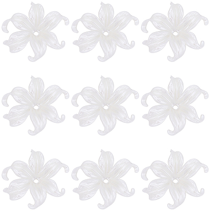 50шт. пластиковые колпачки для бусин, цветок