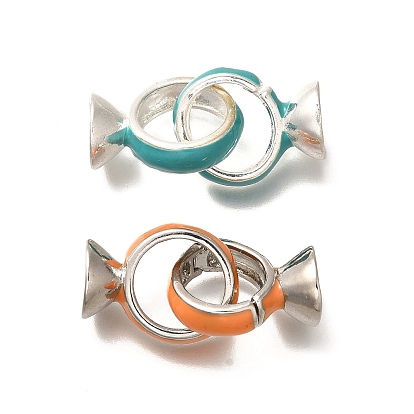 Застежки-застежки из латуни с эмалью, без кадмия и без свинца, долговечный, стойки покрытие, рыба