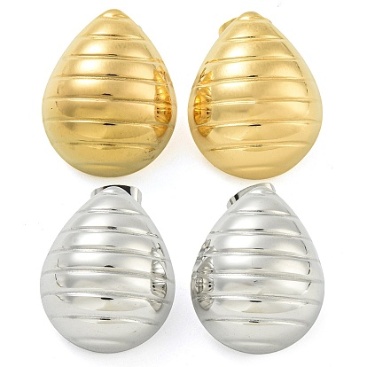 304 серьги-гвоздики из нержавеющей стали для женщин, слеза