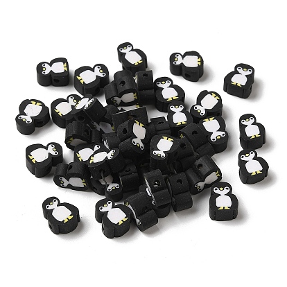 Бусины из полимерной глины , пингвин