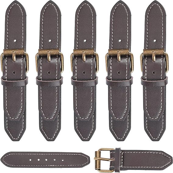 6 Пряжка-тоггл из искусственной кожи, со сплавочной фурнитурой, для сумки свитер куртка пальто, аксессуары для шитья своими руками