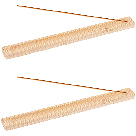 2шт. бамбуковая подставка для благовоний, домашний офис чайхана дзен буддийские принадлежности, прямоугольные