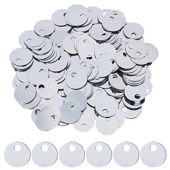 2500пластиковые подвески, плоско-круглые