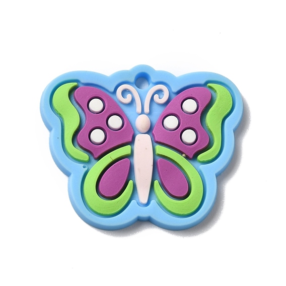 PVC Pendants, DIY Hairpin Accessories for Children, Butterfly