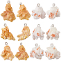 24 pcs 2 colgantes de plástico de colores, encanto de palomitas de maíz de imitación, con bucle