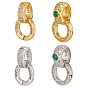 4 шт. 4 стили латунь с подвесками из кубического циркония