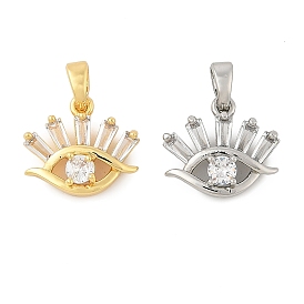 Латунные микро проложить кубического циркония подвески, без кадмия, без никеля и без свинца, Злые чары глаз