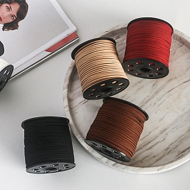 Flat PU Imitation Leather Cord, for Gift Packaging