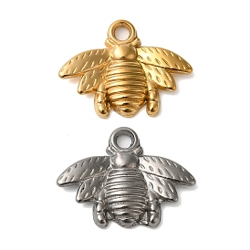 304 Stainless Steel Pendants, Bee Charms