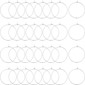 50шт. долговечные латунные серьги-кольца с покрытием, кольцо