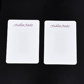 Tarjetas de la exhibición de la joyería de cartón, para collares, etiquetas colgantes de joyería, rectángulo con joyería de moda de palabra