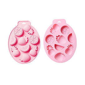 2Pcs Fruit Shape DIY Silicone Molds, Resin Casting Molds, for UV Resin & Epoxy Resin Craft Making
