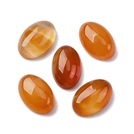 Природные сердоликовые кабошоны, окрашенная и подогревом, овальные