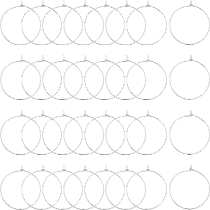 50шт. долговечные латунные серьги-кольца с покрытием, кольцо