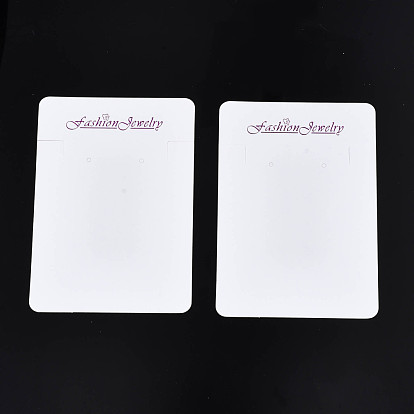 Tarjetas de la exhibición de la joyería de cartón, para collares, etiquetas colgantes de joyería, rectángulo con joyería de moda de palabra