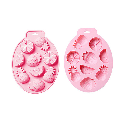 2Pcs Fruit Shape DIY Silicone Molds, Resin Casting Molds, for UV Resin & Epoxy Resin Craft Making