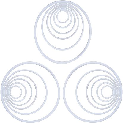 Hoops Macrame Rin, for Crafts and Woven Net/Web with Feather Supplies