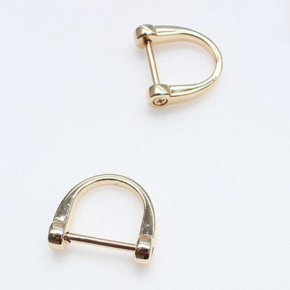 Alloy Clasps, D Ring