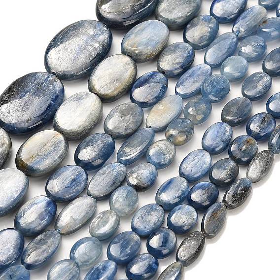 Натуральный кианитовые бисер пряди, форма яйца